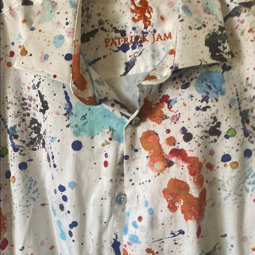 Patrick Jam Colorful Splatter Men's Shirt